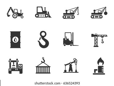 industry web icons for user interface design