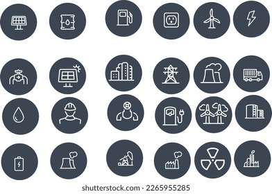 Industry web icons vector design