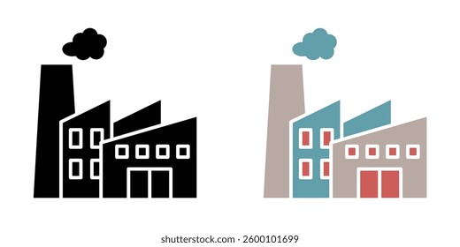 Industry web vector icons set