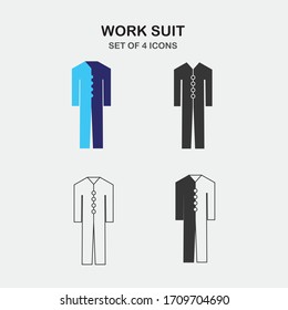 industry work suit vector icon safety