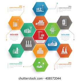 Industry,cargo concept info graphic design,vector