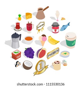Inebriety icons set. Isometric set of 25 inebriety vector icons for web isolated on white background