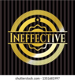 Ineffective gold emblem or badge