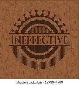Ineffective realistic wood emblem