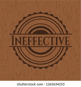 Ineffective retro style wood emblem