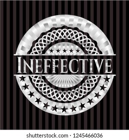 Ineffective silvery shiny emblem