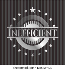 Inefficient silvery badge or emblem