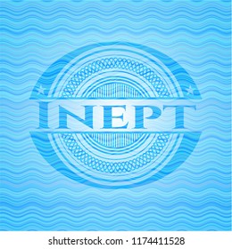 Inept water wave emblem.