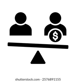 Inequality Icon Element For Design