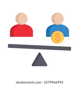 Inequality Icon Element For Design