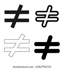 inequality icon vector illustration design
