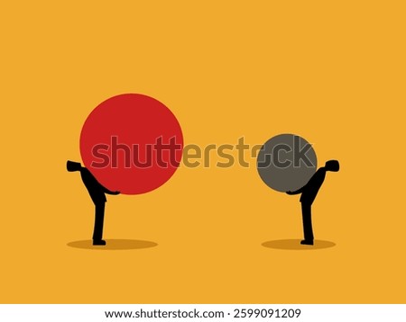  Inequality in work, two businessmen bear different burdens