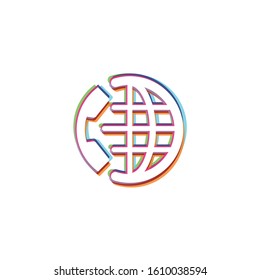 Inernational Call - Vector App Icon