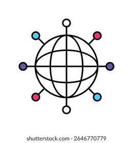 Inernet Vector Filled outline illustration style icon. EPS 10 file