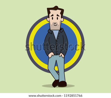 inetersting man posing