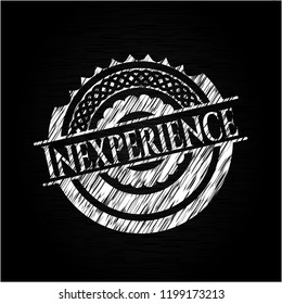 Inexperience chalkboard emblem