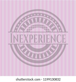 Inexperience vintage pink emblem