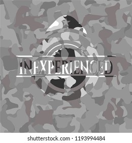 Inexperienced grey camouflaged emblem