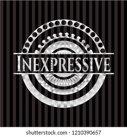Inexpressive silver emblem or badge