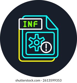 INF Line Multi Colour Circle
