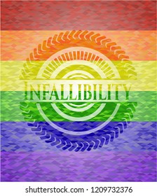 Infallibility lgbt colors emblem 