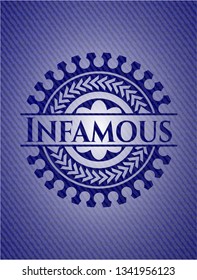 Infamous denim background