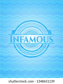 Infamous light blue water style emblem.