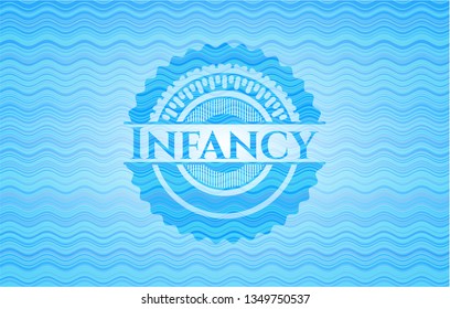Infancy water wave badge.