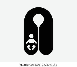 Infant Baby Lifejacket Life Jacket Lifevest Vest Float Black White Silhouette Sign Symbol Icon Graphic Clipart Artwork Illustration Pictogram Vector