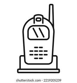 Infant baby monitor icon outline vector. Newborn nanny. Babyphone care