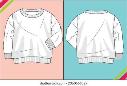 INFANT BABY SWEATSHIRT DRESS ILLUSTRATION