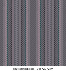 Infant background textile vector, tissue stripe vertical seamless. Japanese lines pattern texture fabric in grey and pastel colors.