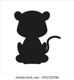 infant black panther baby illustration