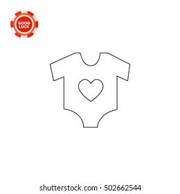 Infant Bodysuit Line Icon
