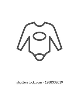 Infant clothing line icon