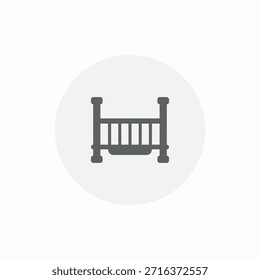 Kinderbett Symbol Vektor