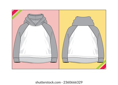 INFANT HOODIE RAGLAN FULL SLEEVE ILLUSTRATION