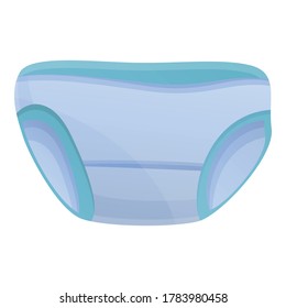 Infant nappy icon. Cartoon of infant nappy vector icon for web design isolated on white background