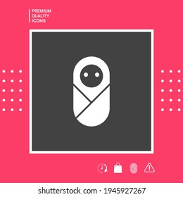 Icono infantil, neonato, neonato. Elementos para su diseño
