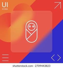 Symbol für Säuglinge, Neugeborene und Neugeborene. Elemente für Ihr Design
