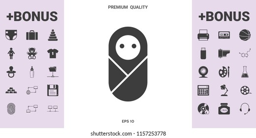 Infant, neonate, newborn icon - graphic elements for your design