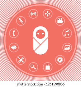 Infant, neonate, newborn icon. Graphic elements for your design