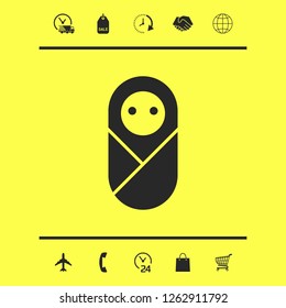 Infant, neonate, newborn icon. Graphic elements for your design