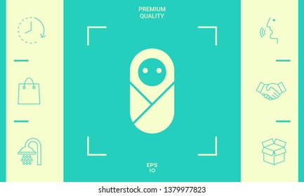 Infant, neonate, newborn icon. Graphic elements for your design