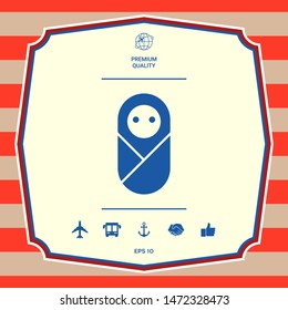 Infant, neonate, newborn icon. Graphic elements for your design