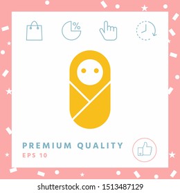 Infant, neonate, newborn icon. Graphic elements for your design