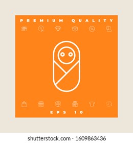 Infant, neonate, newborn icon. Graphic elements for your design