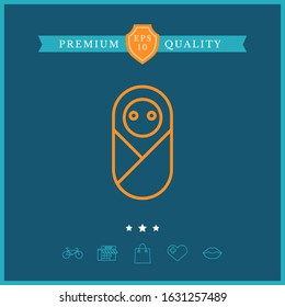 Infant, neonate, newborn icon. Graphic elements for your design