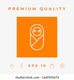 Infant, neonate, newborn icon. Graphic elements for your design