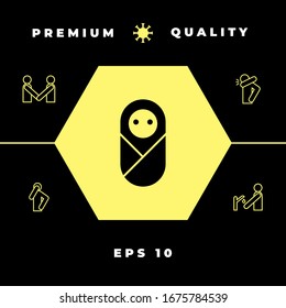 Infant, neonate, newborn icon. Graphic elements for your design